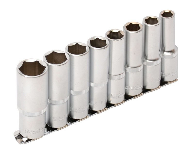 Набір довгих насадок Mastertool 1/2" 8 шт (78-1208)