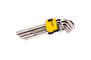 Набір довгих шестигранників Mastertool 9 предметів Cr-V (75-0956)