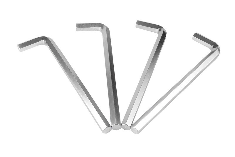 MasterTool Ключ шестигранний CrV 17,0 мм L75-246 мм, 4 шт., Арт.: 75-0017