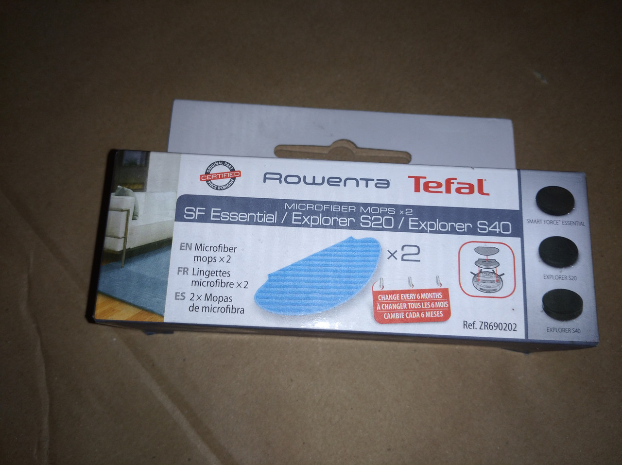 Набір серветок для робота-пилососа Rowenta, Tefal — Explorer Serie 20 і 40 RG68../RG69 ZR690202
