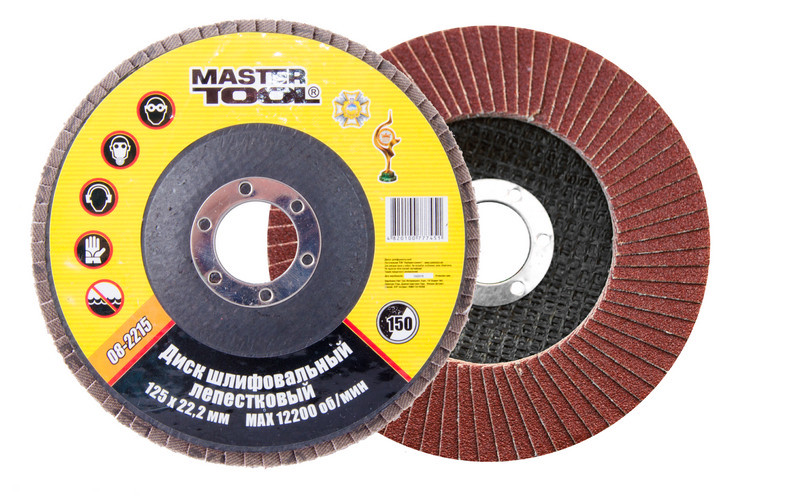 MasterTool Диск шліфувальний пелюстковий зерно 150 125*22 мм, Арт.: 08-2215