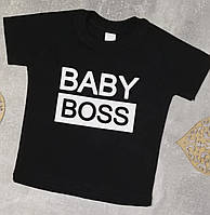 Футболка детская Baby boss или любая надпись