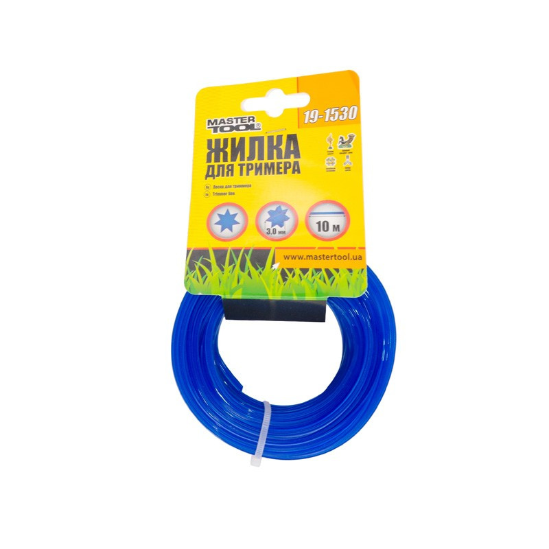 Лісочка для тріммера Mastertool 3 мм 10 м "семиугольник" (19-1530), фото 1