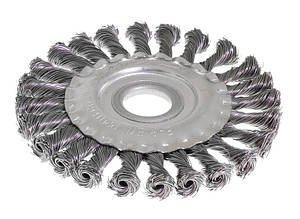 MasterTool Щітка дискова з плетеного дроту D125*22,2 мм, Арт.: 19-9012