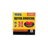 Щетка конусная Mastertool из плетеной проволоки М14 115 мм (19-8011)