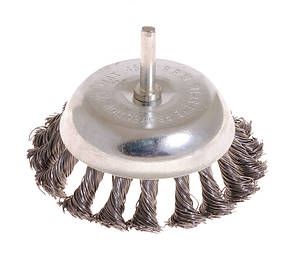 MasterTool Щітка торцева з плетеного дроту D100 зі стрижнем 1/4", Арт.: 19-7310