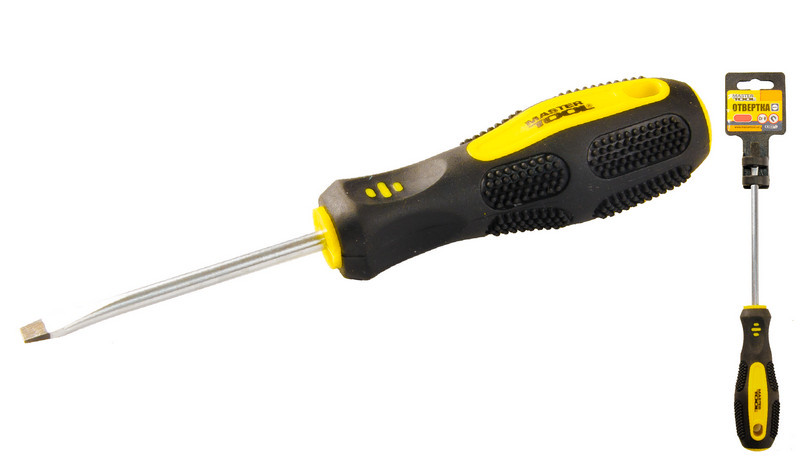 MasterTool Відвертка плоска SL5* 75, Арт.: 48-5575, фото 1