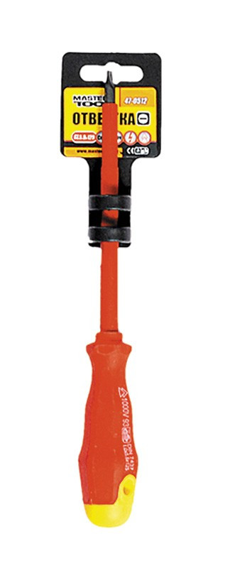 MasterTool Відвертка діелектрична плоска SL5,5*125 1000В, Арт.: 47-0512, фото 1
