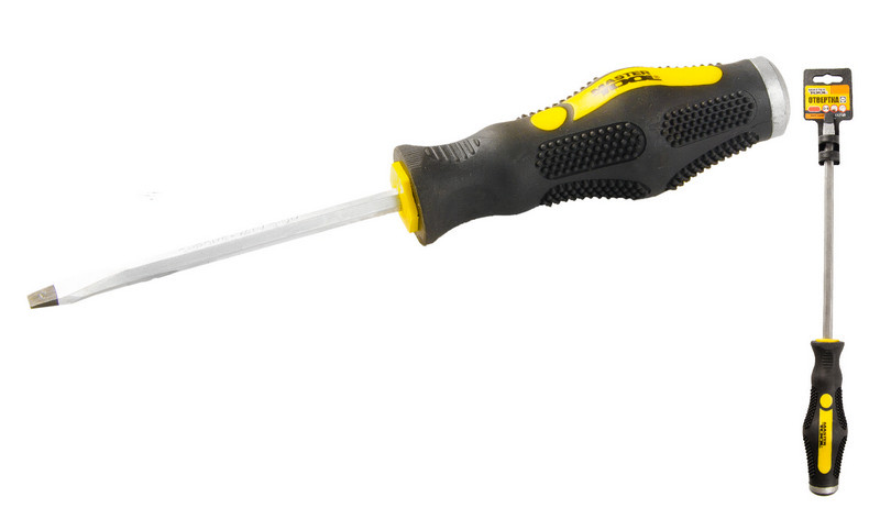 MasterTool Відвертка плоска SL5* 75 ударна, Арт.: 49-5575, фото 1