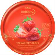 Льодяники Kalfany Strawberry Candies полуниця 150г, 10 шт/ящ