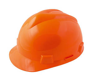 MasterTool Каска будівельна "V", жовтогаряча (будівельники), Арт.: 81-1006