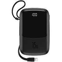 Портативная батарея Powerbank Baseus Q-Pow Digital Display With Type-C Cable 10000 mAh PPQD-A01 Black