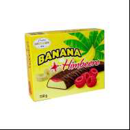 Суфле в шоколаді Hauswirth Banane Plus Himbeere, малина 150г. 24шт/ящ