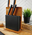 Набір кухонних ножів на підставці Fiskars Functional Form 1057552 (набір 5 шт, нержавіюча сталь), фото 4