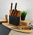 Набір кухонних ножів на підставці Fiskars Functional Form 1057552 (набір 5 шт, нержавіюча сталь), фото 6