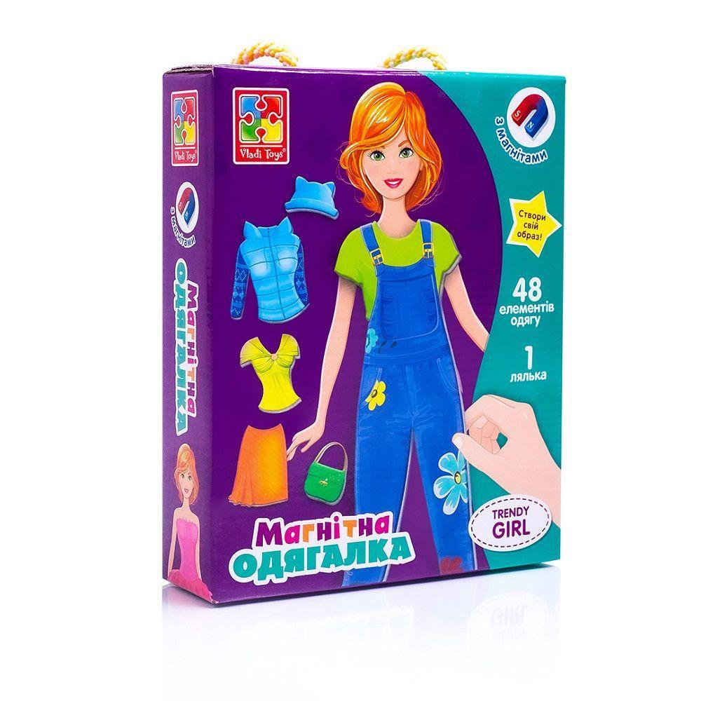 Магнітна гра одевашка Trendy girl (укр) тм Vladi Toys