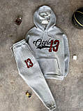 Чоловічий спортивний костюм M953 сірий, фото 2