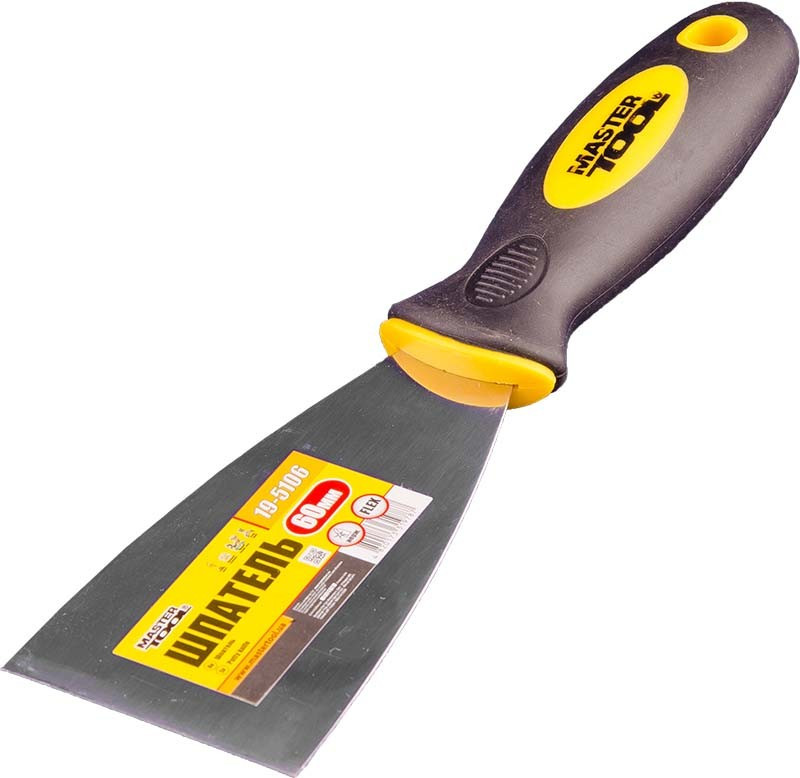 MasterTool Шпатель FLEX, 60 мм, TPR ручка, Арт.: 19-5106