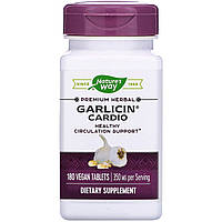 Чеснок Nature's Way "Garlicin Cardio" для здорового кровообращения, 350 мг (180 таблеток)