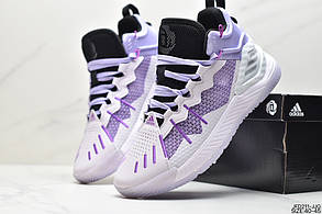 Adidas D Rose Son of Chi біло фіолетові чоловічі баскетбольні кросівки