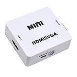 Конвертер вхід HDMI-вихід VGA+3,5stereo HDMI2VGA MINI, фото 2