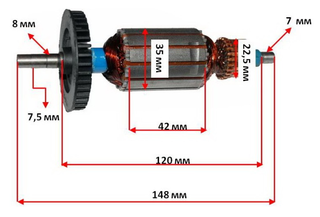 Якір на болгарку Bosch PWS 125, фото 1