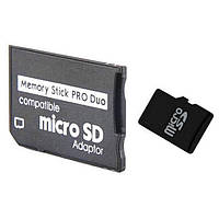 Переходник (адаптер) для карт памяти Sony PSP (Pro duo) на microSD
