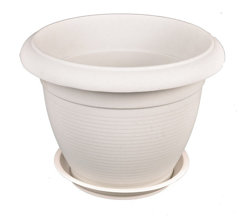 Господар Горщик квітковий "РИМ" &#216; 8 см білий, Арт.: 92-8017, фото 1