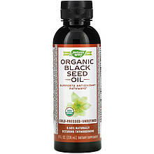 Олія насіння чорного кмину Nature's Way "Organic Black Seed Oil" холодного пресування (236 мл)