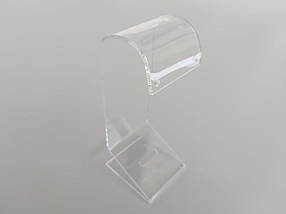 Підставка-вітрина для пари сережок і кільця прозорого кольору (акрилова)., фото 5