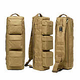 Сумка тактична на плече B11 чорна, 20 л, фото 2