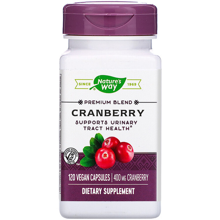 Журавлина Nature's Way "Cranberry" 100% концентрат з вітаміном С, 400 мг (120 капсул)