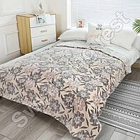 М'який Плед з мікрофібри 150*200 см Плед Сніжок приємний до тіла травичка