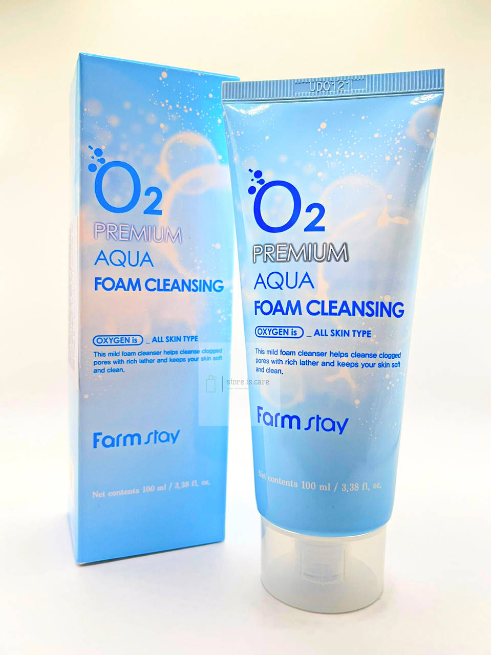 

Кислородная очищающая пенка для лица FARMSTAY O2 PREMIUM AQUA FOAM CLEANSING - 100 мл