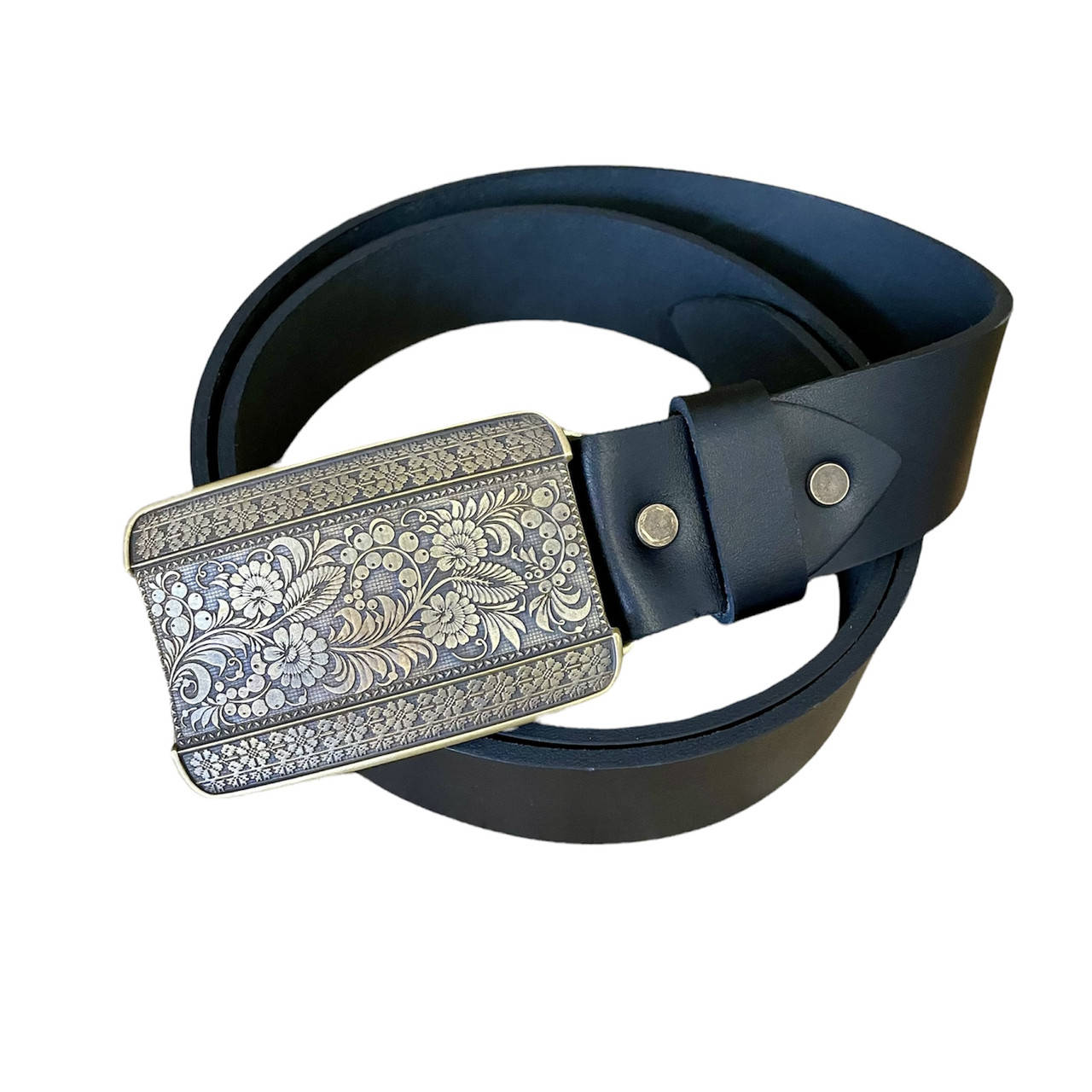 

Пряжка ПЕТРИКОВСКАЯ РОСПИСЬ на мужской ремень Gorillas Accessories, Коричневый