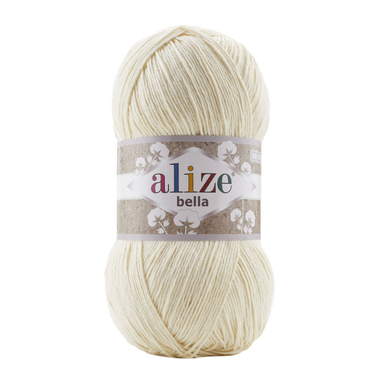 

Пряжа Alize Bella 100 01 молочный