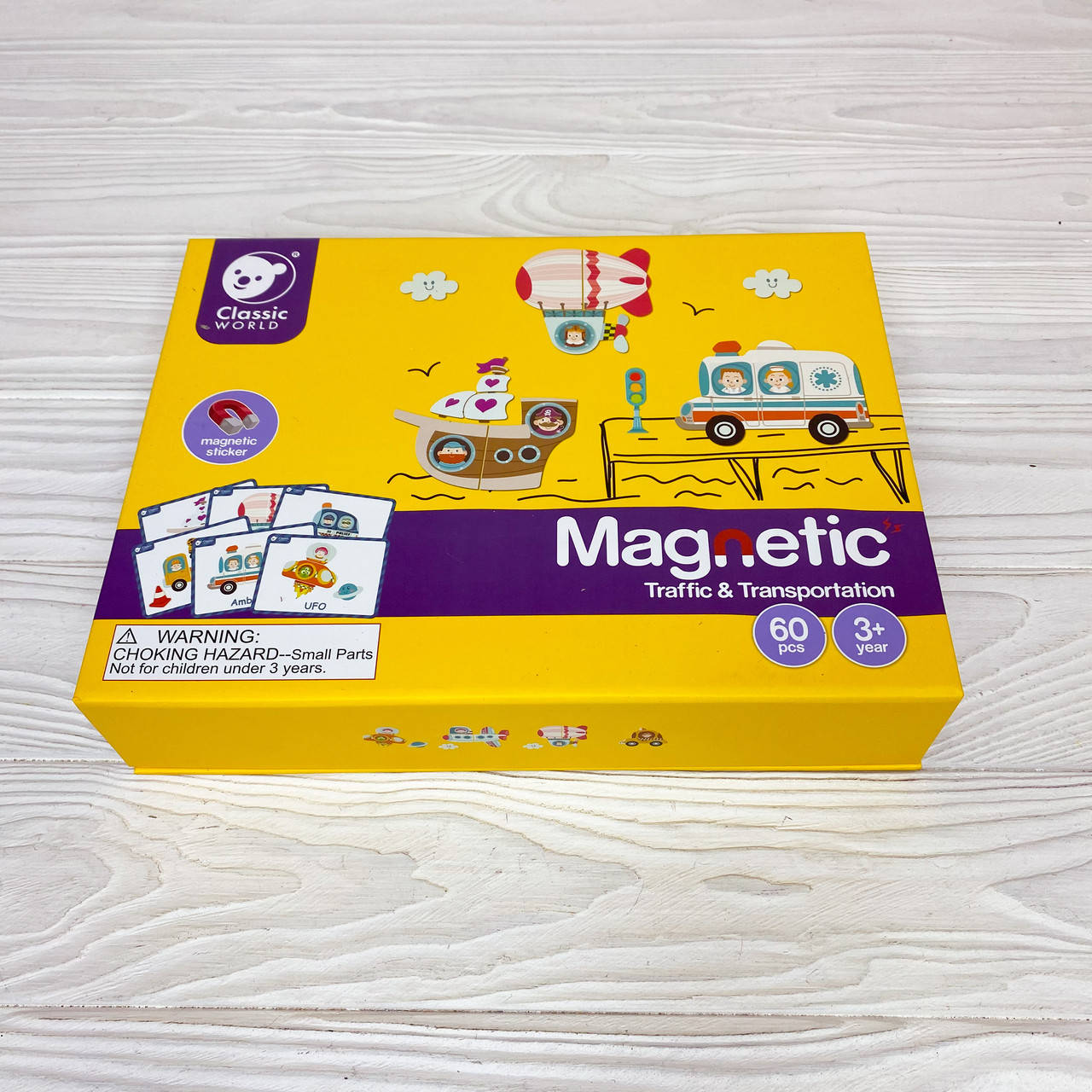 

Магнитная игра Транспорт. Classic World, Разные цвета