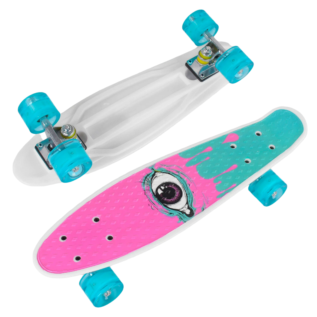 

Пенни борд со светящимися колесами для девочки розовый Best Board