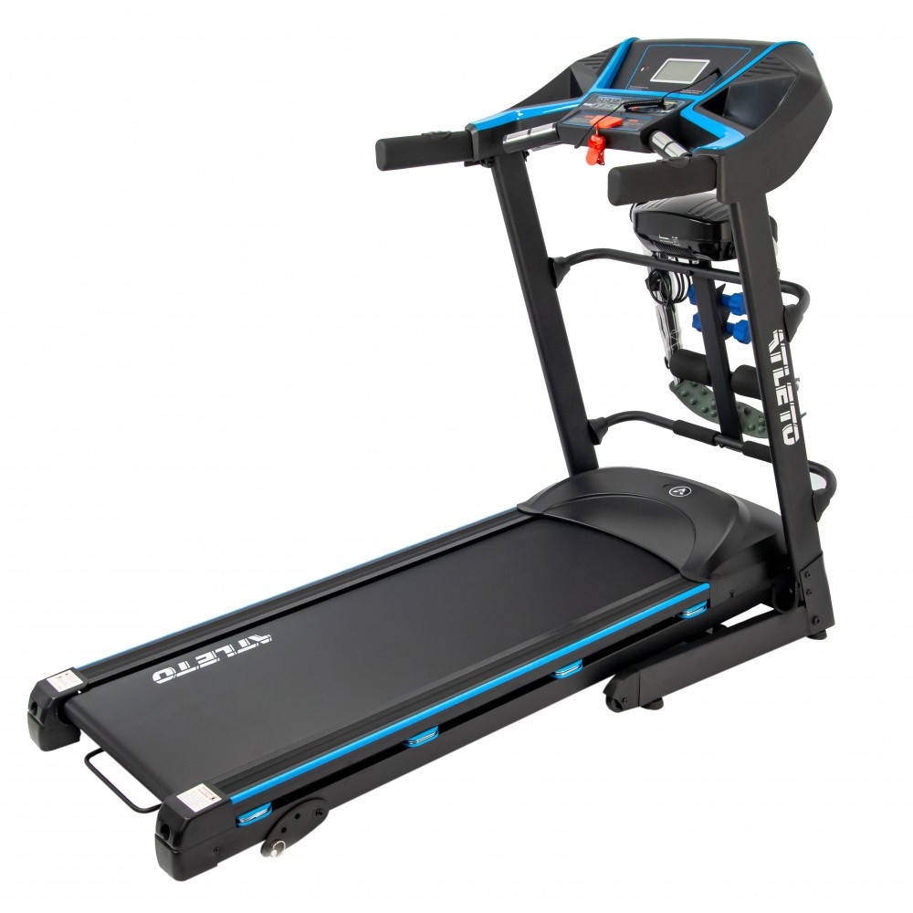 

Электрическая беговая дорожка atleto A5 для похудения складная с массажером для ходьбы компактная для дома, Черный