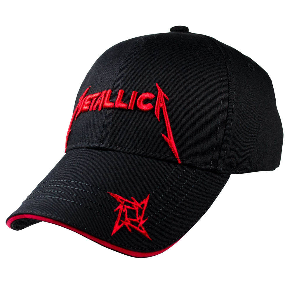

Бейсболка METALLICA 3D вышивка, Черный