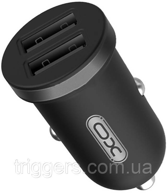 Автомобільний зарядний пристрій (2.1А) CC18 2 USB Black