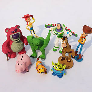 Набір фігурок Історія іграшок RESTEQ 9 шт. Ігрові фігурки із мультфільму Toy Story. Іграшка Toy Story, фото 2