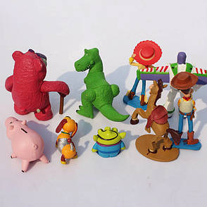 Набір фігурок Історія іграшок RESTEQ 9 шт. Ігрові фігурки із мультфільму Toy Story. Іграшка Toy Story, фото 2