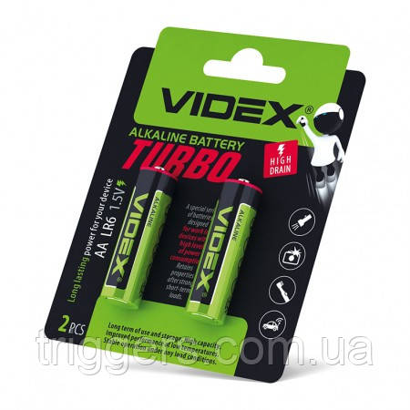 Батарейки Videx Turbo 2 шт. LR06, фото 1