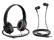 Наушники HOCO W24 Enlighten headphones with mic set Red