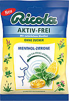 Конфеты, активные ментол-лимона, без сахара Ricola, 75 г (Германия)