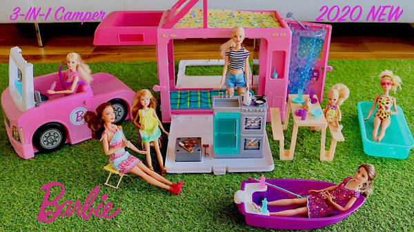 New barbie camper 2020 hotsell