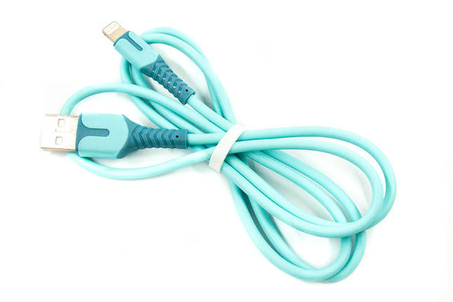 Кабель USB-Lightning Dengos 1m Blue (PLS-L-IND-SOFT-BLUE), фото 1