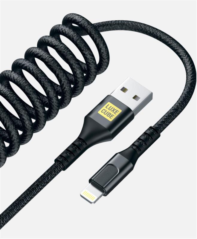 Кабель USB-Lightning Luxe Cube Dynamic 20W 1.5 m Black (4446689101557)