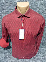 Рубашка мужская cтрейчевая, приталенная, молодёжная р-ры S-2XL (2цв) "ROLADA" недорого от прямого поставщика